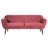 WOOOD - Rocco 187 cm kanapé, bársony, rózsaszín